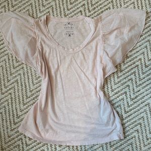 Velvet by Graham & Spencer XS Blush Pink Top